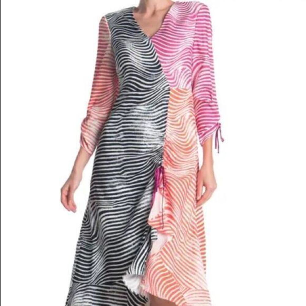 Ted Baker London Zebra Print Midi Dress Sz 6 NWT